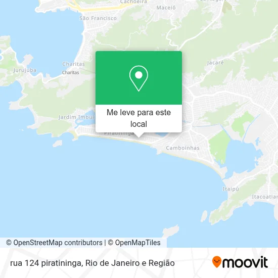 rua 124 piratininga mapa
