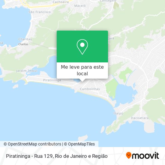 Piratininga - Rua 129 mapa