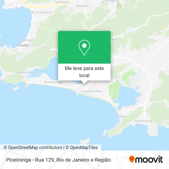 Piratininga - Rua 129 mapa