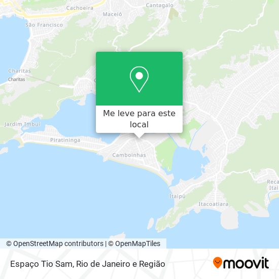 Espaço Tio Sam mapa
