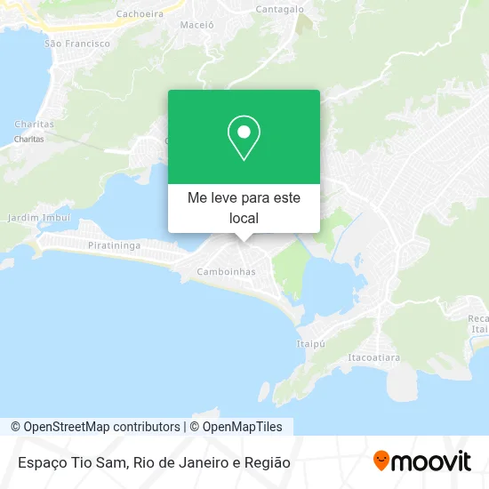 Espaço Tio Sam mapa