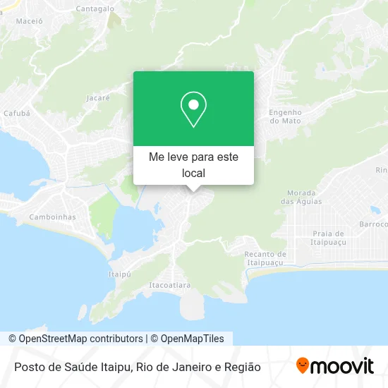 Posto de Saúde Itaipu mapa
