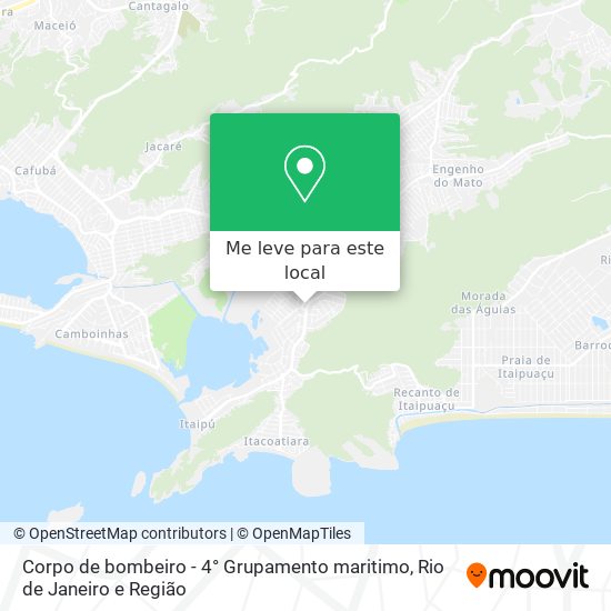 Corpo de bombeiro - 4° Grupamento maritimo mapa