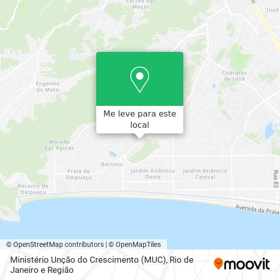 Ministério Unção do Crescimento (MUC) mapa