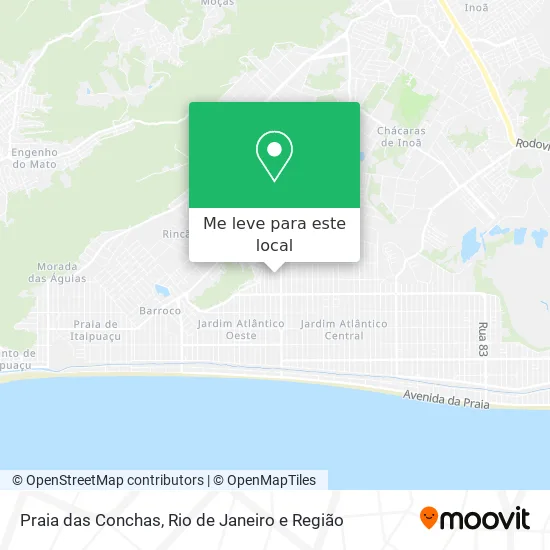 Praia das Conchas mapa