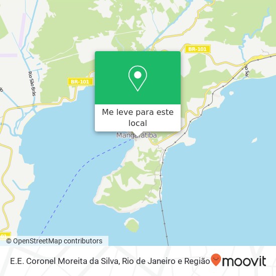 E.E. Coronel Moreita da Silva mapa