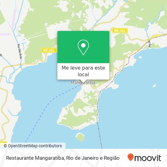 Restaurante Mangaratiba mapa