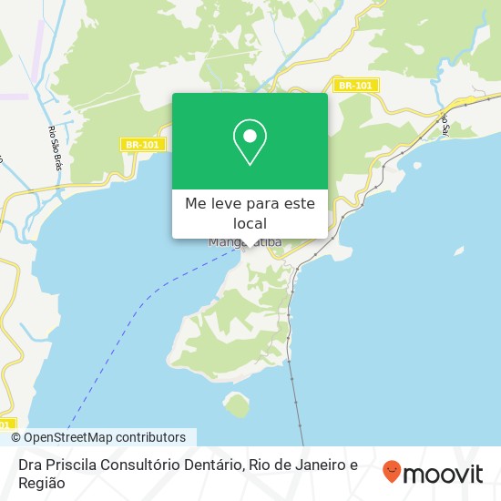 Dra Priscila Consultório Dentário mapa