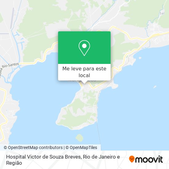 Hospital Victor de Souza Breves mapa