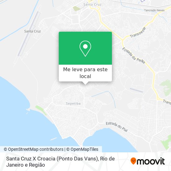 Santa Cruz X Croacia (Ponto Das Vans) mapa