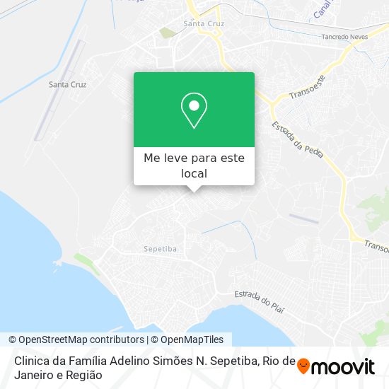 Clinica da Família Adelino Simões N. Sepetiba mapa