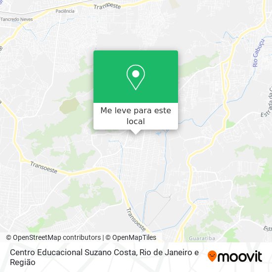 Centro Educacional Suzano Costa mapa