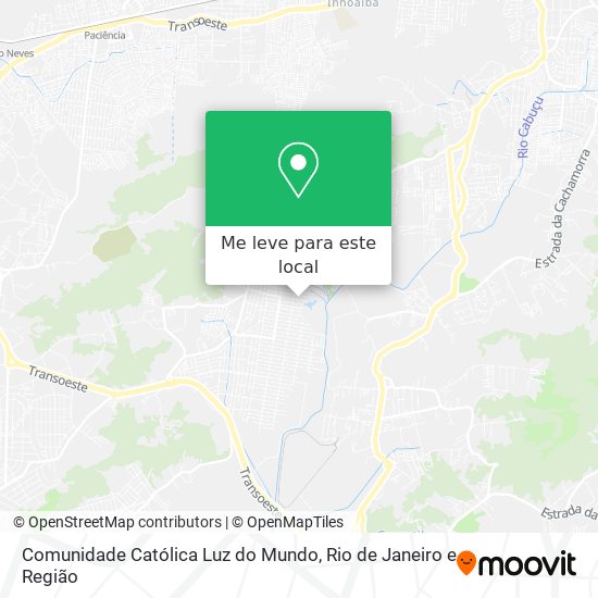 Comunidade Católica Luz do Mundo mapa
