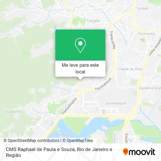 CMS Raphael de Paula e Souza mapa