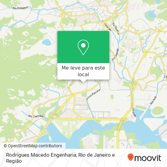 Rodrigues Macedo Engenharia mapa