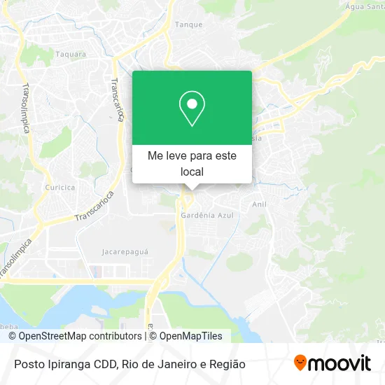 Posto Ipiranga CDD mapa