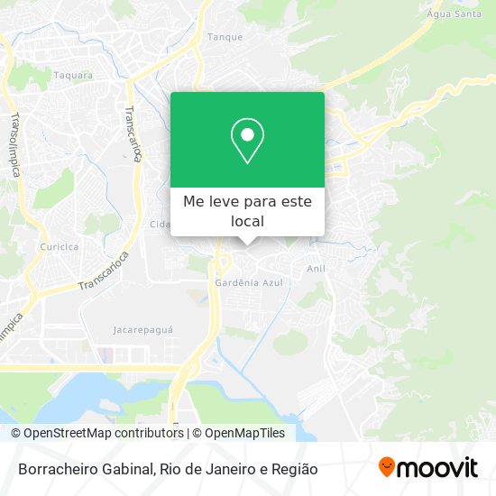 Borracheiro Gabinal mapa