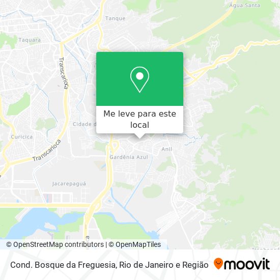 Cond. Bosque da Freguesia mapa