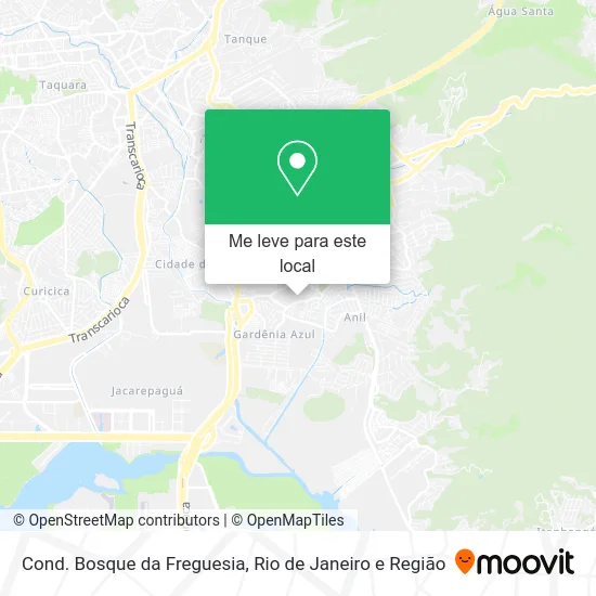 Cond. Bosque da Freguesia mapa