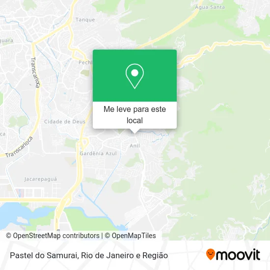 Pastel do Samurai mapa