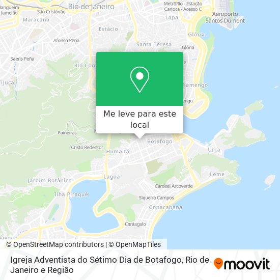 Igreja Adventista do Sétimo Dia de Botafogo mapa