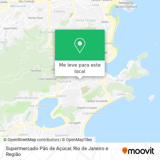 Supermercado Pão de Açúcar mapa