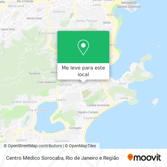 Centro Médico Sorocaba mapa