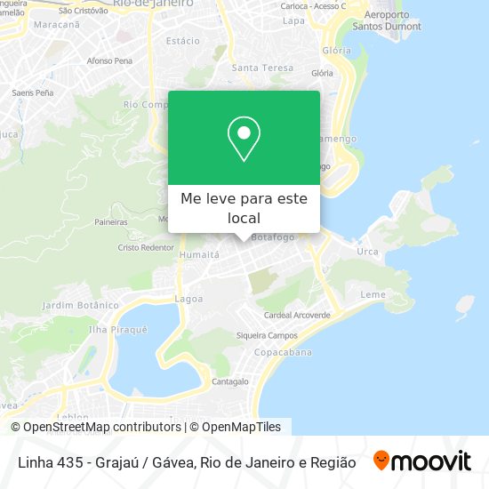 Linha 435 - Grajaú / Gávea mapa