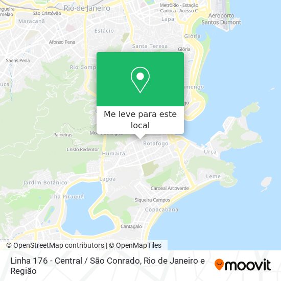 Linha 176 - Central / São Conrado mapa