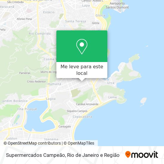 Supermercados Campeão mapa