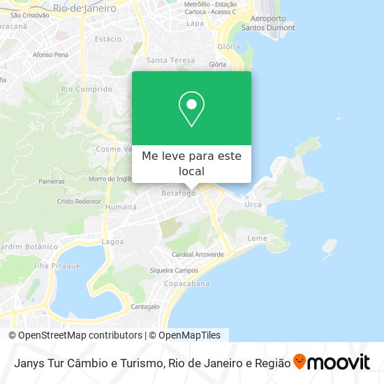 Janys Tur Câmbio e Turismo mapa