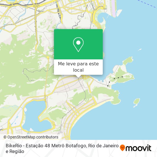 BikeRio - Estação 48 Metrô Botafogo mapa