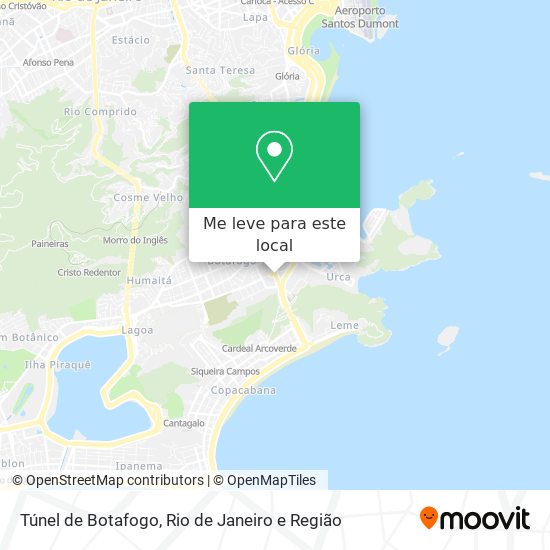 Túnel de Botafogo mapa