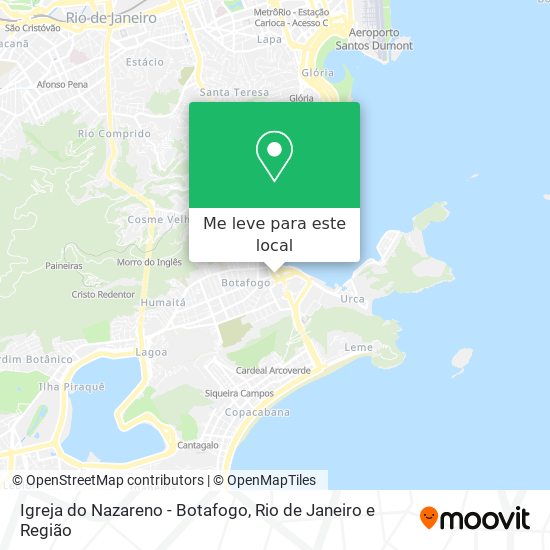 Igreja do Nazareno - Botafogo mapa