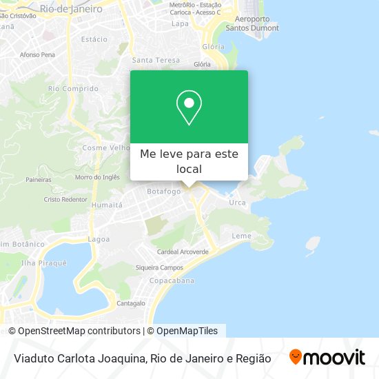 Viaduto Carlota Joaquina mapa