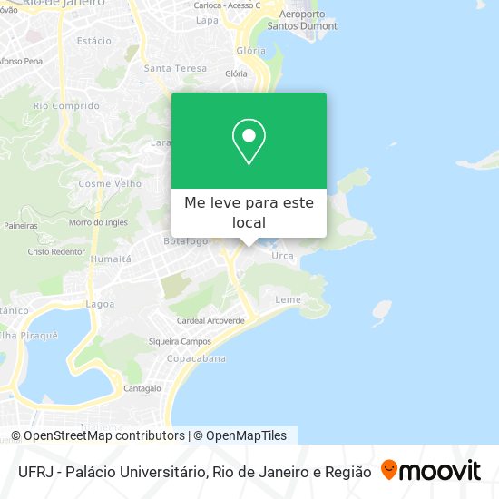 UFRJ - Palácio Universitário mapa