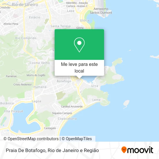 Praia De Botafogo mapa