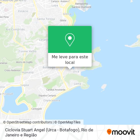 Ciclovia Stuart Angel (Urca - Botafogo) mapa