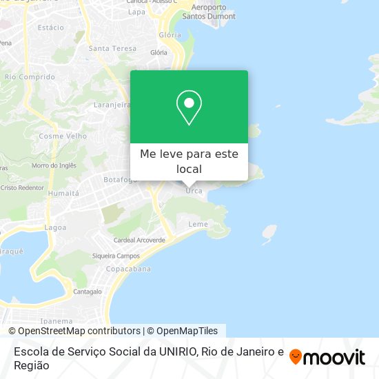 Escola de Serviço Social da UNIRIO mapa