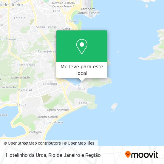 Hotelinho da Urca mapa