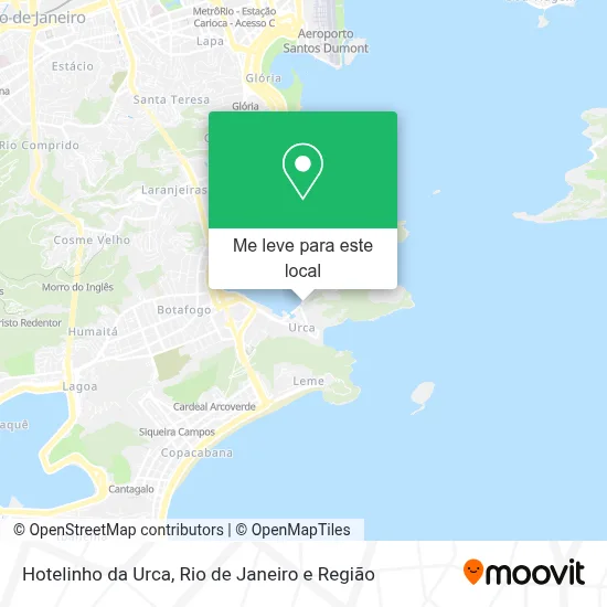 Hotelinho da Urca mapa