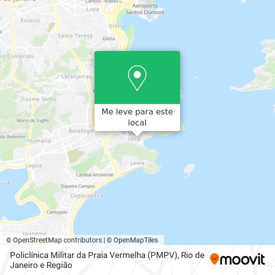 Policlínica Militar da Praia Vermelha (PMPV) mapa