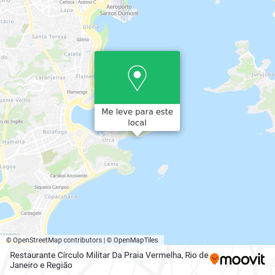 Restaurante Círculo Militar Da Praia Vermelha mapa
