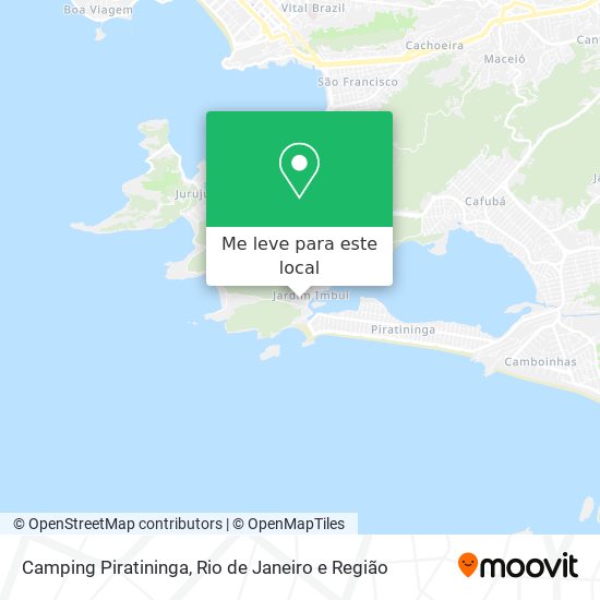 Camping Piratininga mapa