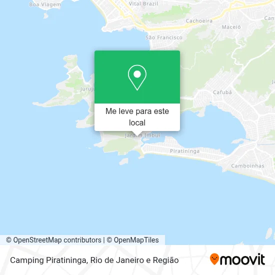 Camping Piratininga mapa