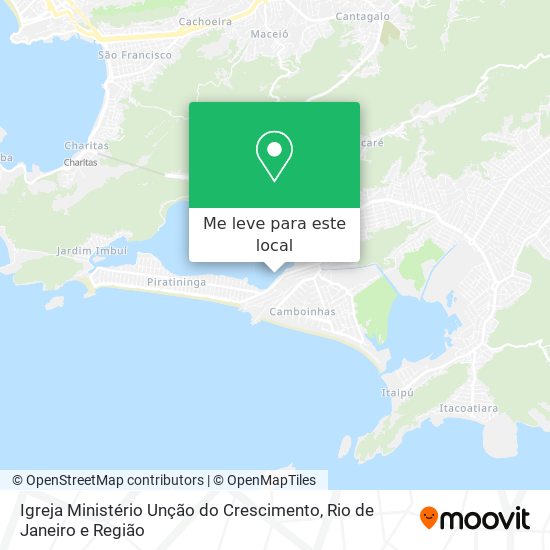Igreja Ministério Unção do Crescimento mapa