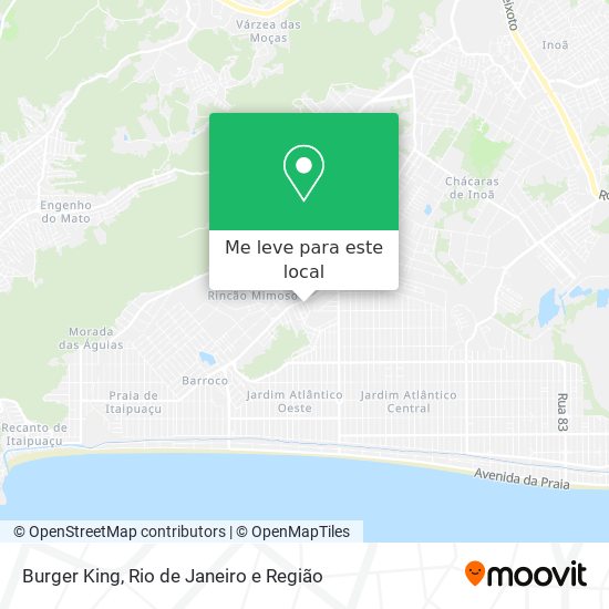 Burger King mapa