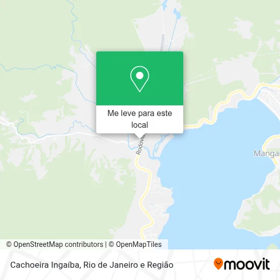 Cachoeira Ingaíba mapa