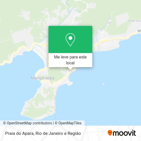 Praia do Apara mapa