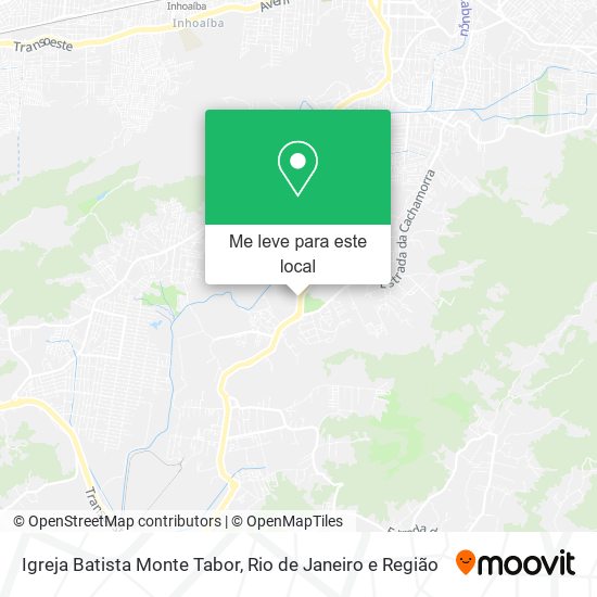 Igreja Batista Monte Tabor mapa